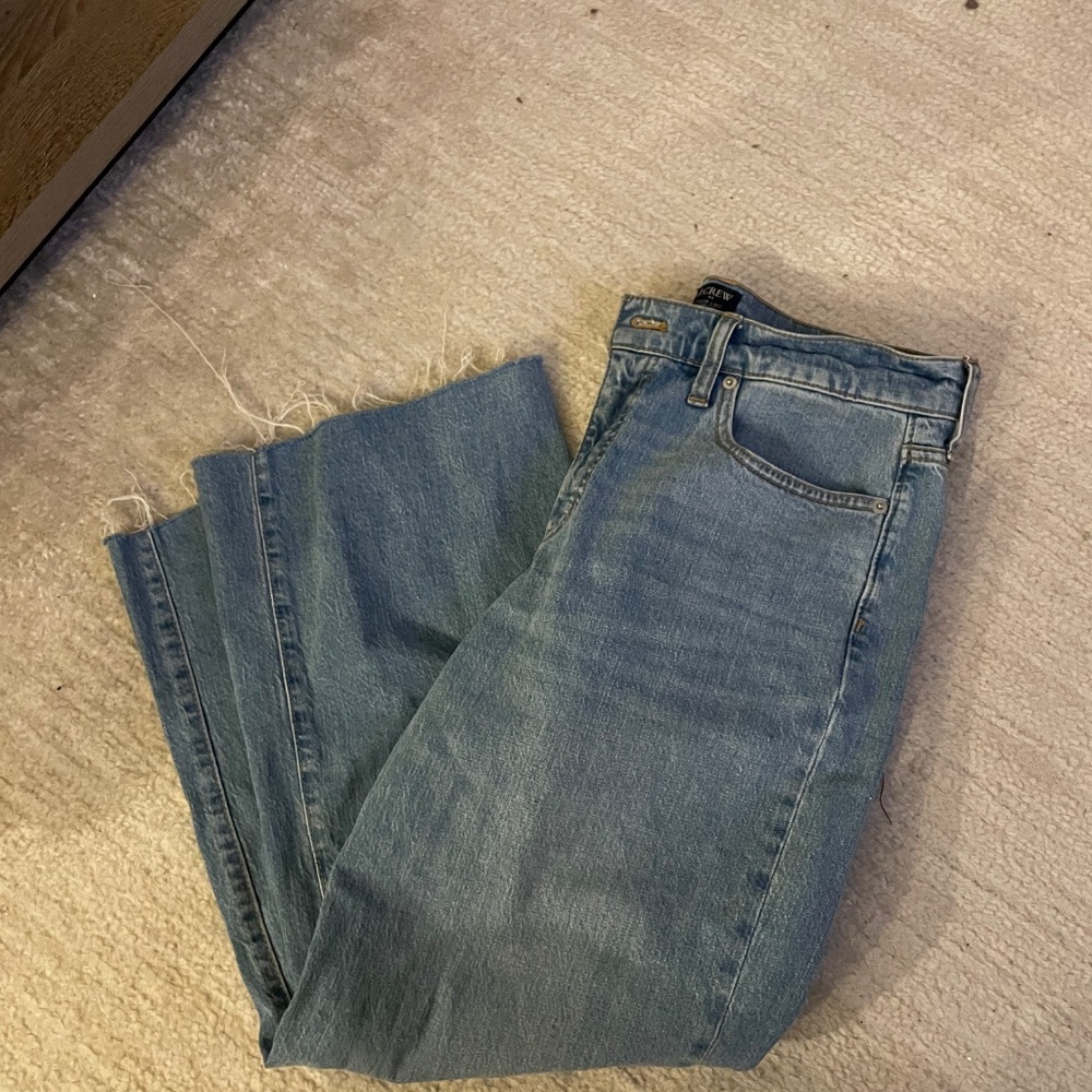 J. Crew High Rise Crop Flare Jeans